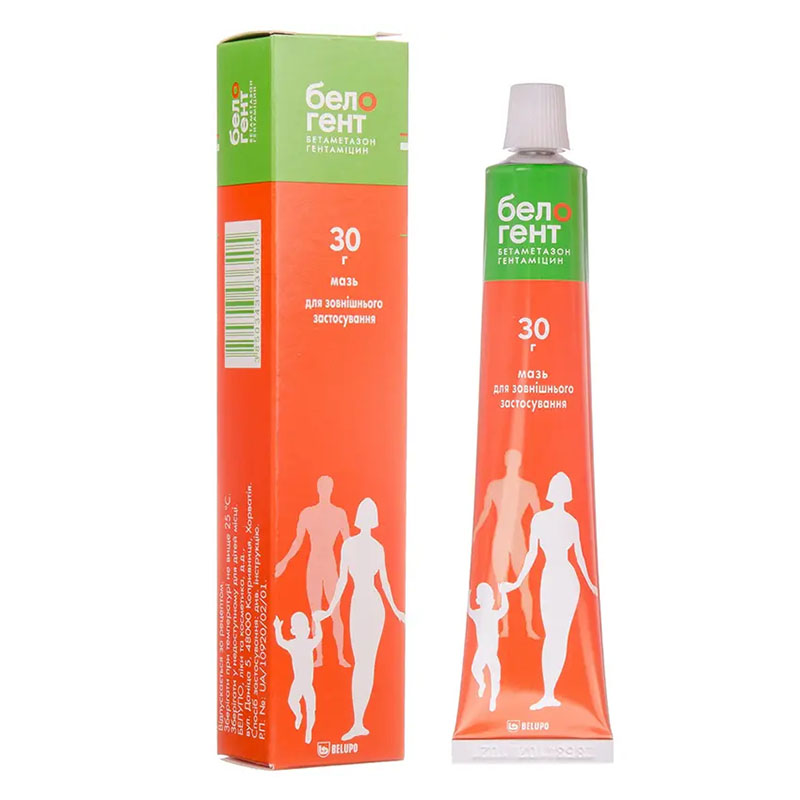 Белогент мазь по 30 г у тубах
