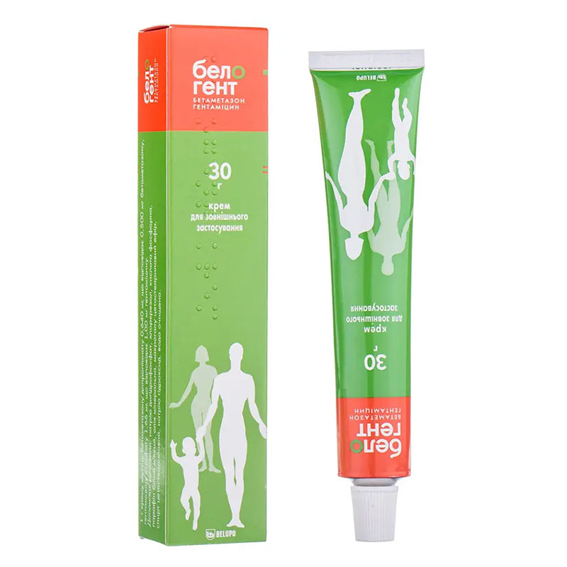 Белогент крем по 30 г у тубах