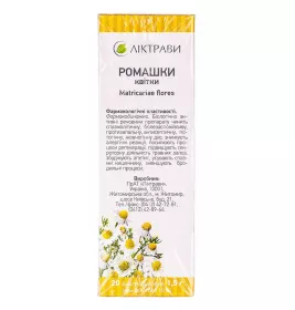 Ромашка цветы по 1.5 г в фильтр-пакетиках 20 шт. - Лектравы