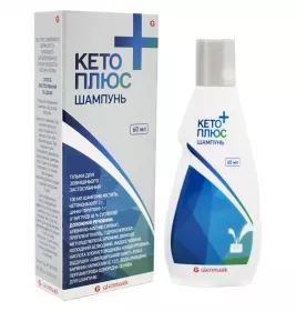 Кето Плюс шампунь по 60 мл у флаконі