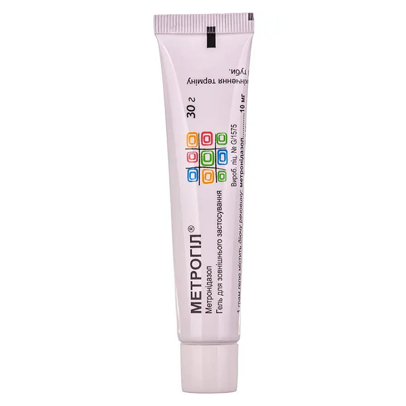 Метрогил гель 10 мг/г по 30 г в тубах