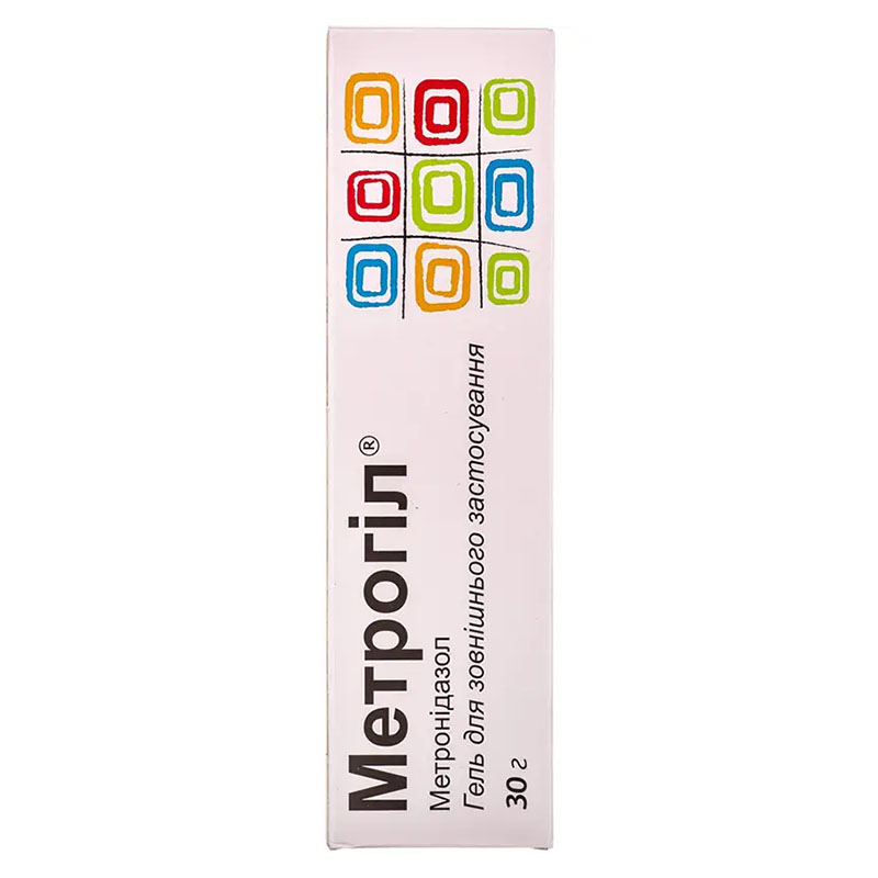 Метрогил гель 10 мг/г по 30 г в тубах