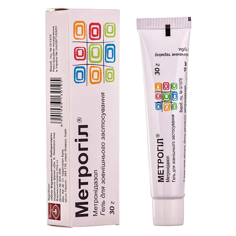 Метрогіл гель 10 мг/г по 30 г у тубах
