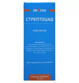 Стрептоцид порошок по 15 г во флаконе 1 шт. - Исток