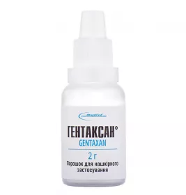 Гентаксан порошок по 2 г у флаконі