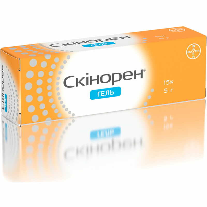 Скінорен гель 15% по 5 г у тубах 1 шт.