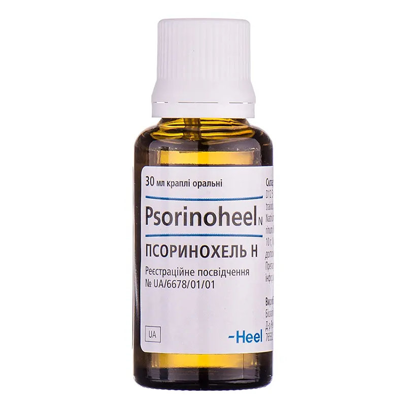 Псоринохель капли по 30 мл во флаконе 1 шт.