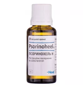 Псоринохель краплі по 30 мл у флаконі 1 шт.