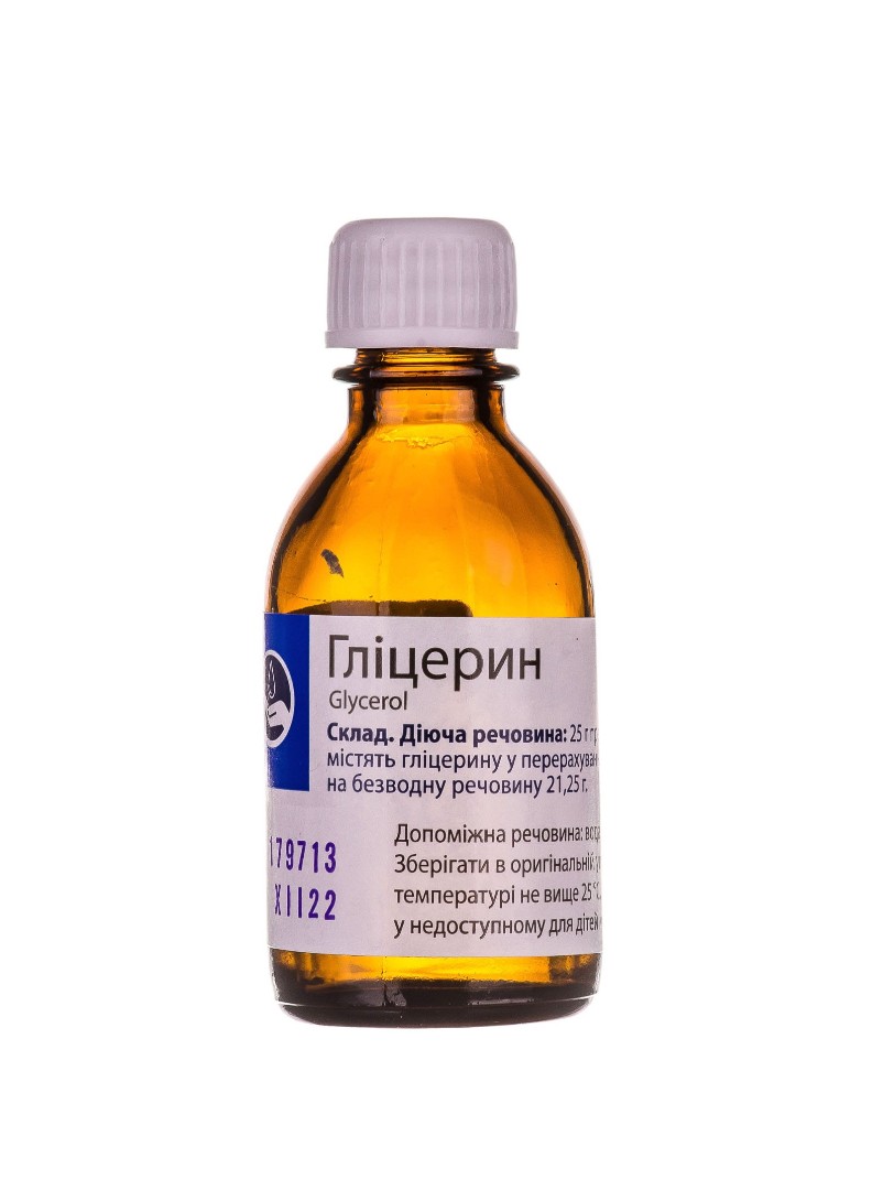 Гліцерин рідина 85% по 25 г у флаконі 1 шт.