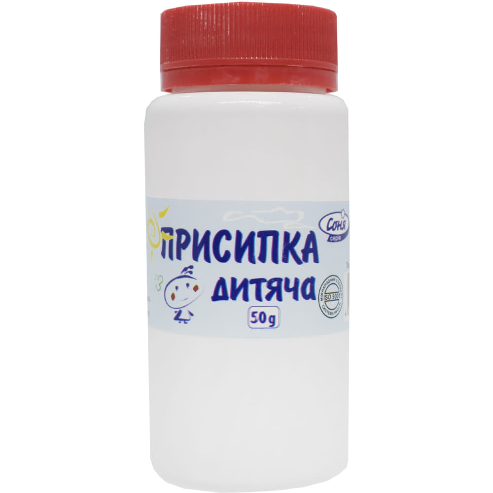 Присипка дитяча порошок 0.1 г/г по 50 г у банку - Ключі Здоров'я