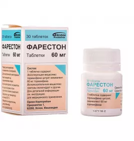 Фарестон таблетки по 60 мг 30 шт. у флаконі