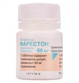 Фарестон таблетки по 60 мг 30 шт. у флаконі