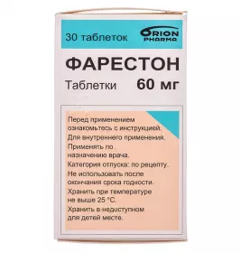 Фарестон таблетки по 60 мг 30 шт. у флаконі