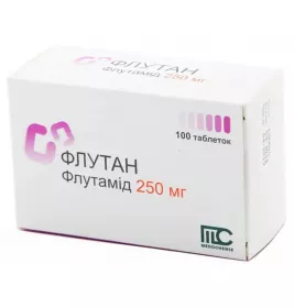 Флутан таблетки по 250 мг 100 шт. (10х10)