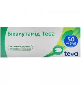 Бикалутамид-Тева таблетки по 50 мг 28 шт. (7х4)
