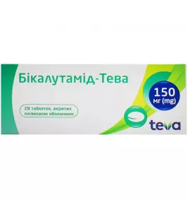 Бикалутамид-Тева таблетки по 150 мг 28 шт. (7х4)