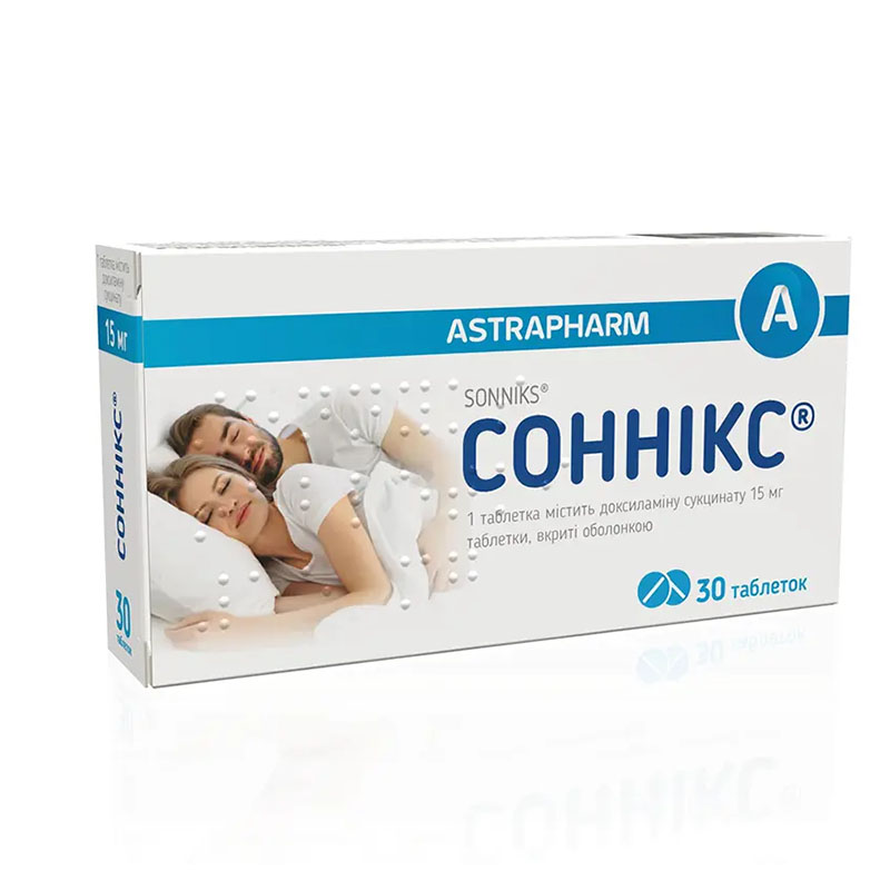 Соннікс-Астрафарм таблетки по 15 мг 30 шт.