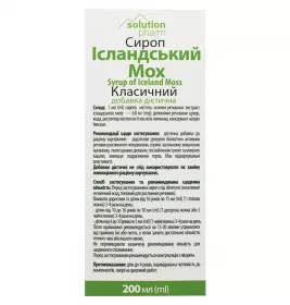 Исландский мох сироп по 200 мл во флаконе - Виола