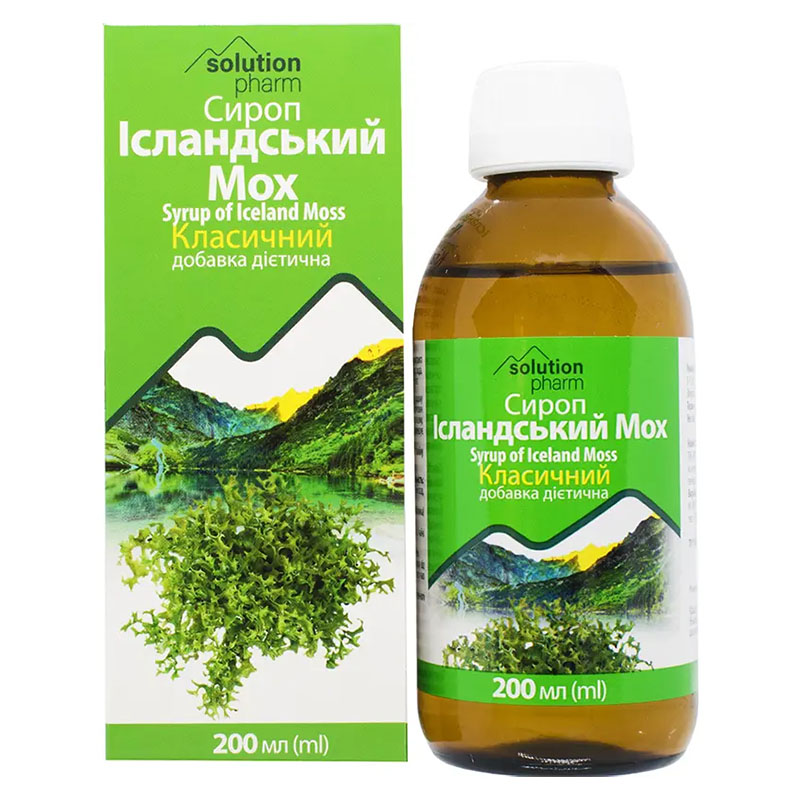 Исландский мох сироп по 200 мл во флаконе - Виола