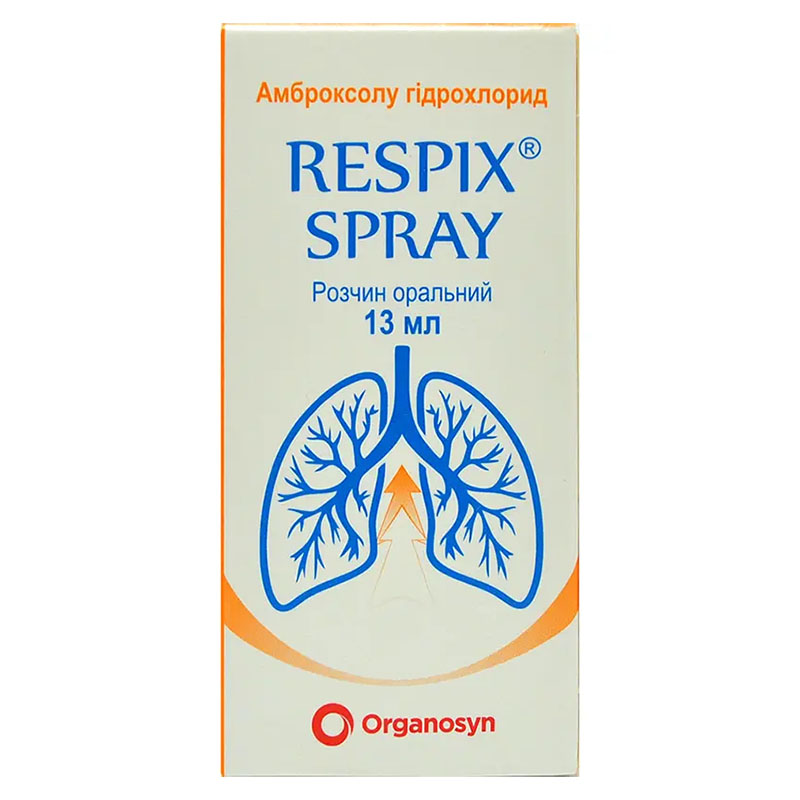 Респікс спрей розчин 10 мг/0.2 мл 13 мл у флаконі 1 шт.