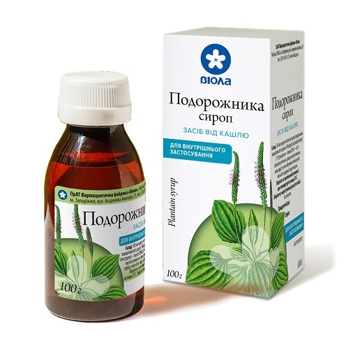 Сироп подорожника по 100 мл у флаконі 1 шт.