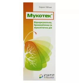 Мукотек сироп по 100 мл у флаконі 1 шт.