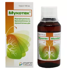 Мукотек сироп по 100 мл у флаконі 1 шт.