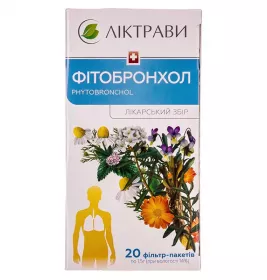 Фітобронхол збір по 1.5 г у фільтр-пакетиках 20 шт. - Ліктрави