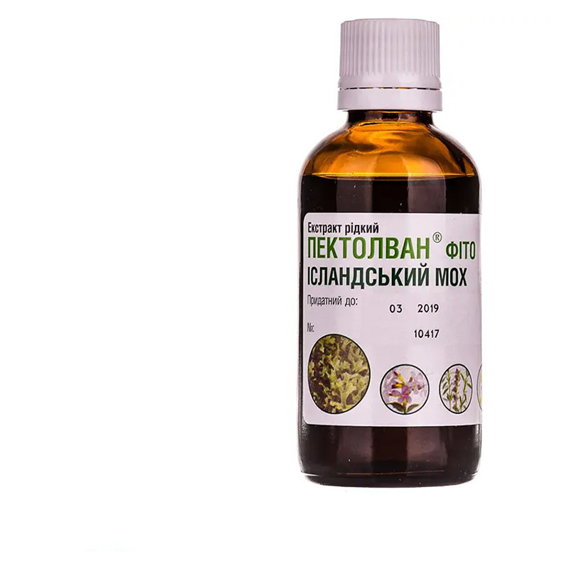 Пектолван фіто ісландський мох рідина по 50 мл у флаконі 1 шт.