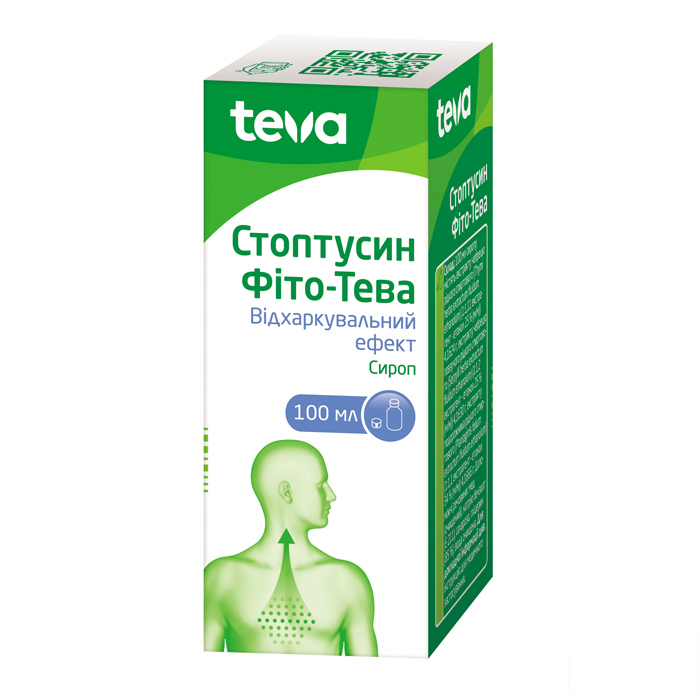 Стоптусин Фіто-Тева сироп по 100 мл у флаконі 1 шт.