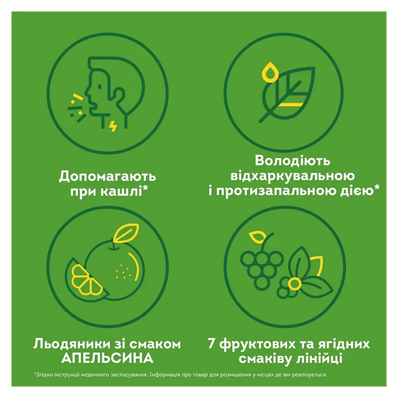 Доктор мом зі смаком апельсину льодяники 20 шт. (4х5)