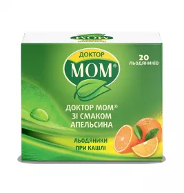 Доктор мом зі смаком апельсину льодяники 20 шт. (4х5) Доктор мом зі смаком апельсину льодяники 20 шт. (4х5)