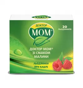 Доктор мом со вкусом малины леденцы 20 шт. (4х5)