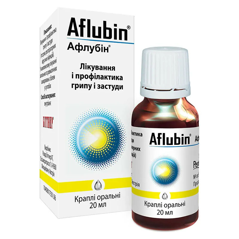 Афлубін краплі по 20 мл у флаконі 1 шт.