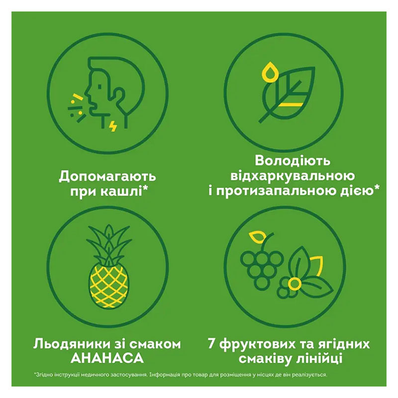 Доктор мом зі смаком ананаса льодяники 20 шт. (4х5)