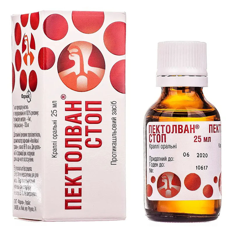 Пектолван стоп капли по 25 мл во флаконе 1 шт.