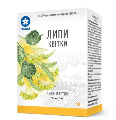 Липа цветы по 40 г в пачке - Виола Липа цветы по 40 г в пачке - Виола