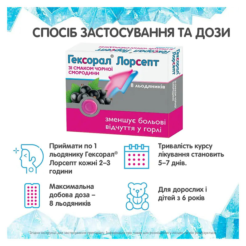 *Гексорал Лорсепт льод. д/розсм. чорносмородинові №8