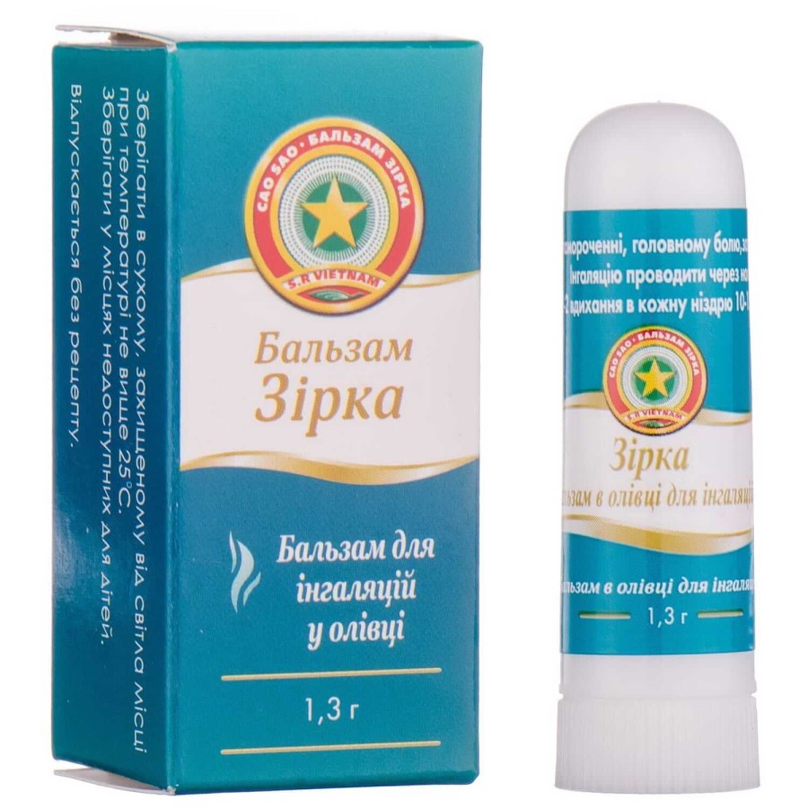Зірка Бальзам для інгаляції по 1,3 г у олівці 1 шт.