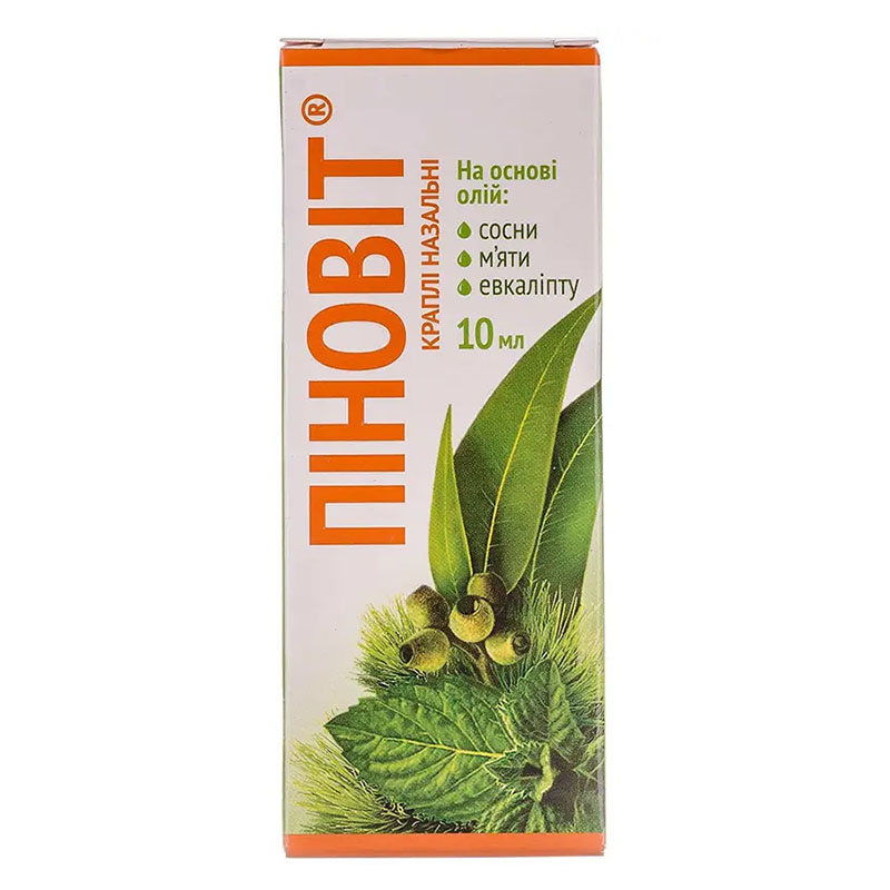 Пиновит капли по 10 мл во флаконе 1 шт.