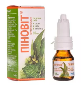 Піновіт краплі по 10 мл у флаконі 1 шт.