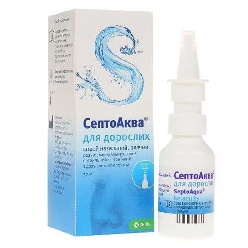 СептоАква для дорослих спрей по 30 мл у флаконі 1 шт.
