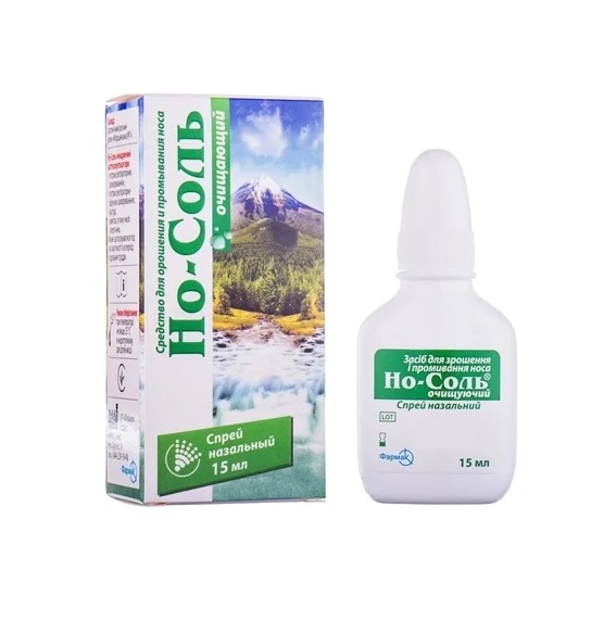 Но-Соль Очищуючий спрей по 15 мл у флаконі 1 шт.