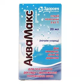 АкваМакс спрей 0,65% по 20 мл у флаконі 1 шт. - Здоров'я
