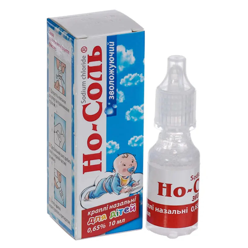 Но-соль зволожуючий краплі 0.65% по 10 мл у флаконі 1 шт.