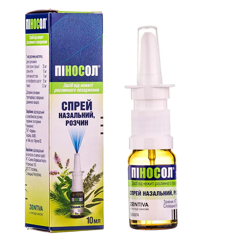 Піносол спрей по 10 мл у флаконі 1 шт.
