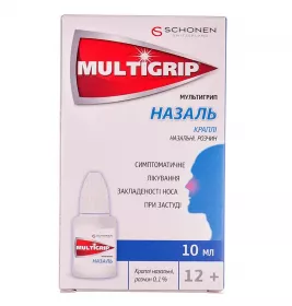 Мультигрип Назаль краплі 0,1% по 10 мл у флаконі 1 шт.