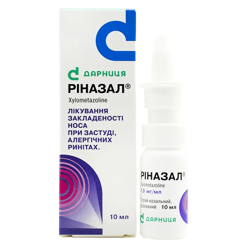 Ріназал-Дарниця спрей 1 мг/мл по 10 мл у флаконі 1 шт.
