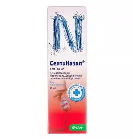 Септаназал спрей 1 мг/50 мг по 10 мл у флаконі 1 шт.