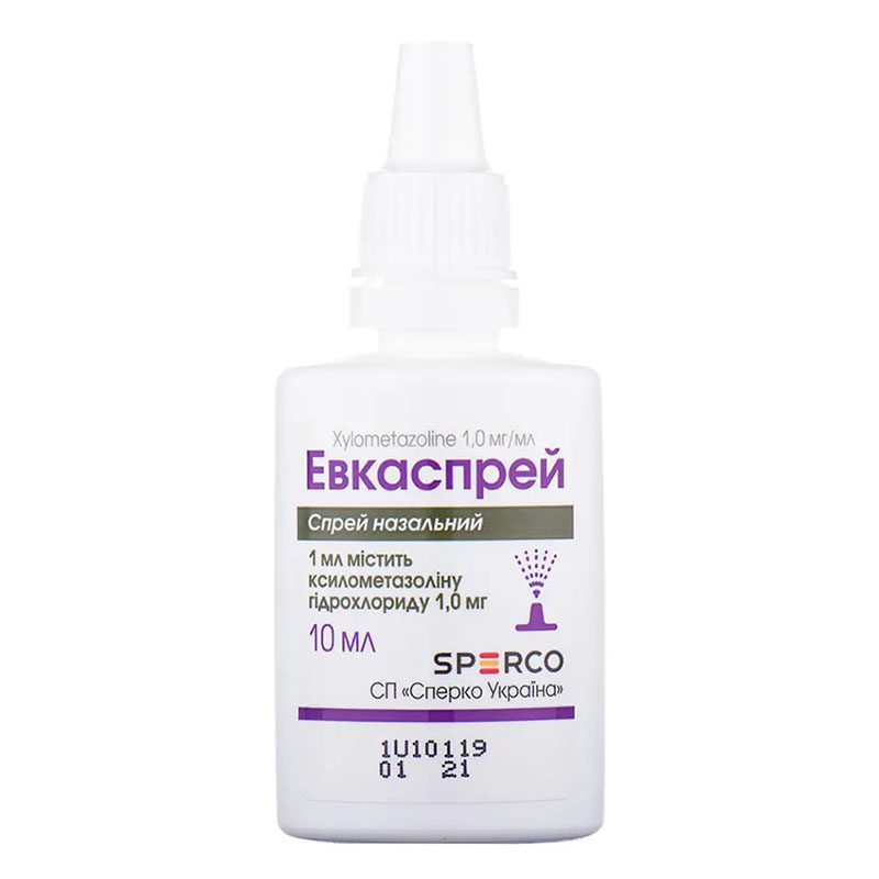 Евкаспрей спрей 1 мг/мл по 10 мл у контейнері
